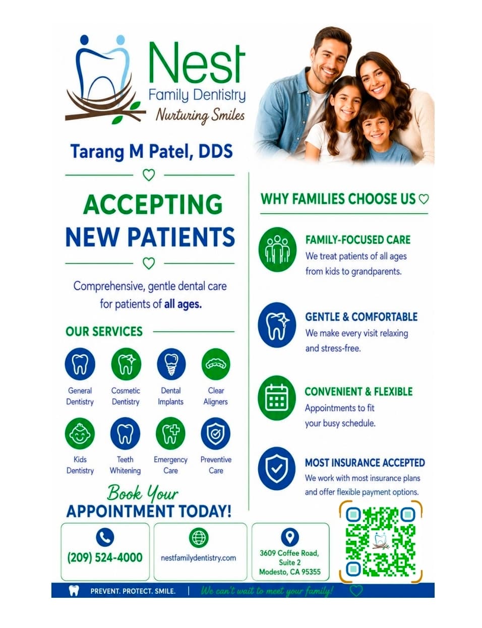 Dr. Tarang Patel, Dental Care